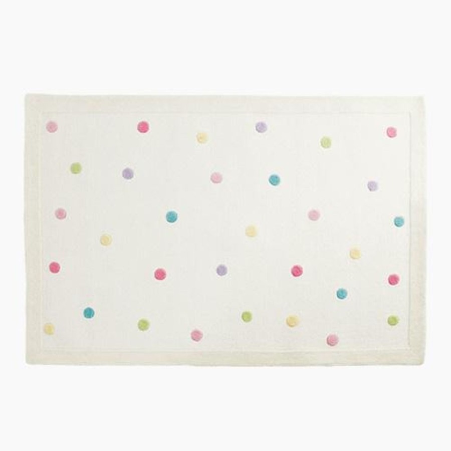 Accessories Great Little Trading Co. Rugs | Confetti Spot Rug, Large White