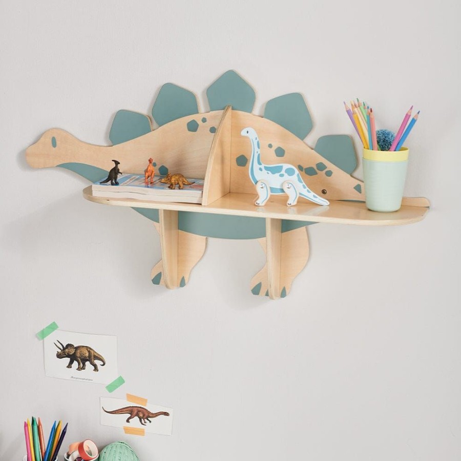 Accessories Great Little Trading Co. Decorative Accessories | Dinosaur Shelf Natural