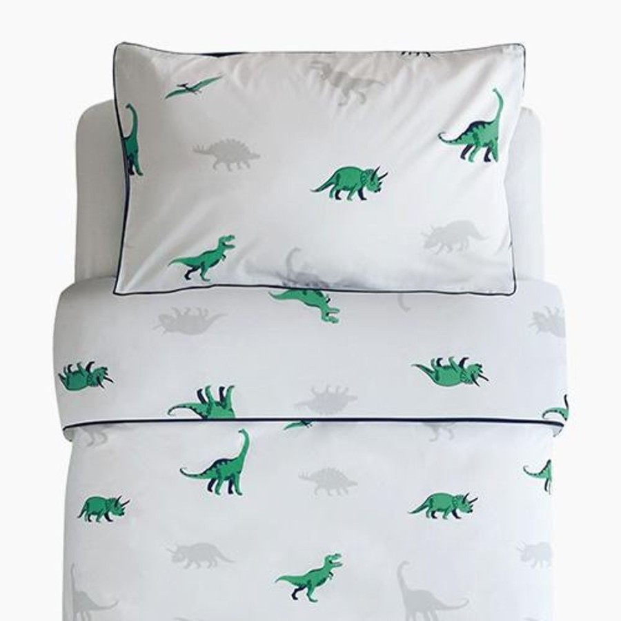 Beds & Mattresses Great Little Trading Co. Bedding Sets | Dinosaur Bedding Set, Single Green