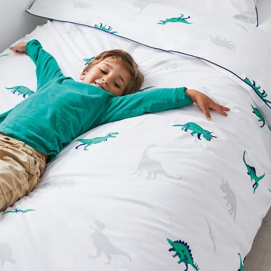 Beds & Mattresses Great Little Trading Co. Bedding Sets | Dinosaur Bedding Set, Single Green