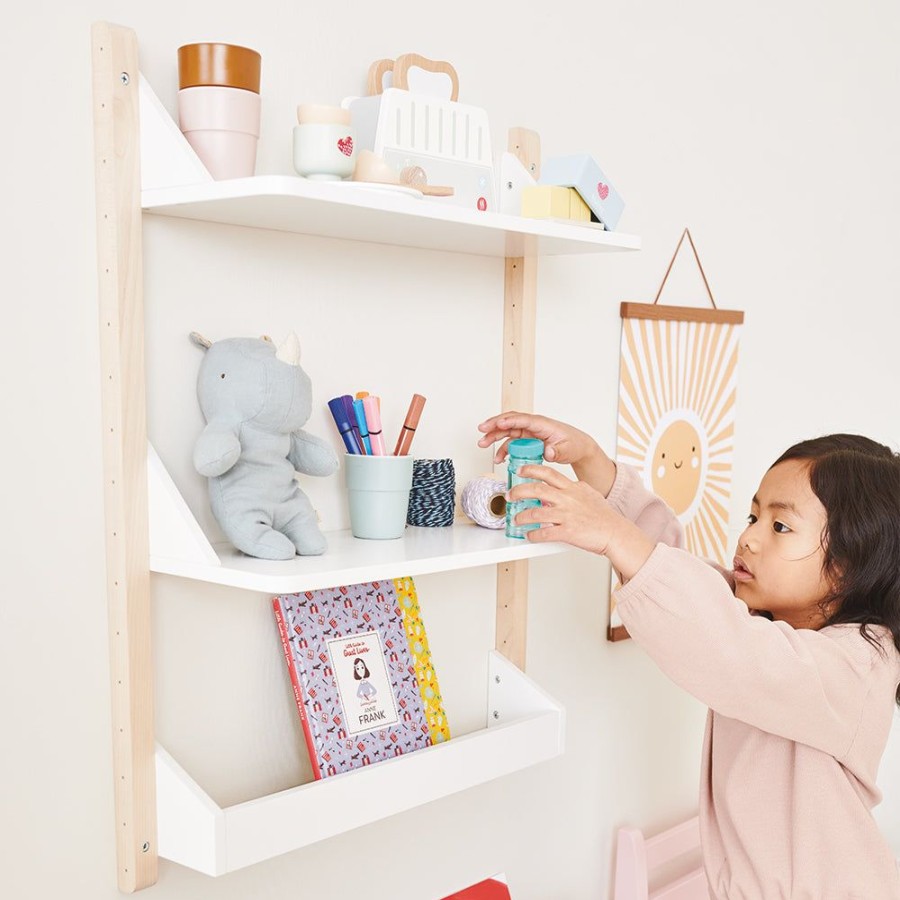 Storage Great Little Trading Co. Wall Shelves & Hooks | Paxon Modular Shelving System - Wooden Support Natural Wood