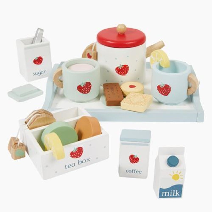 Toys Great Little Trading Co. Play Shops & Cafes | Time For Tea Wooden Tea Set Multi