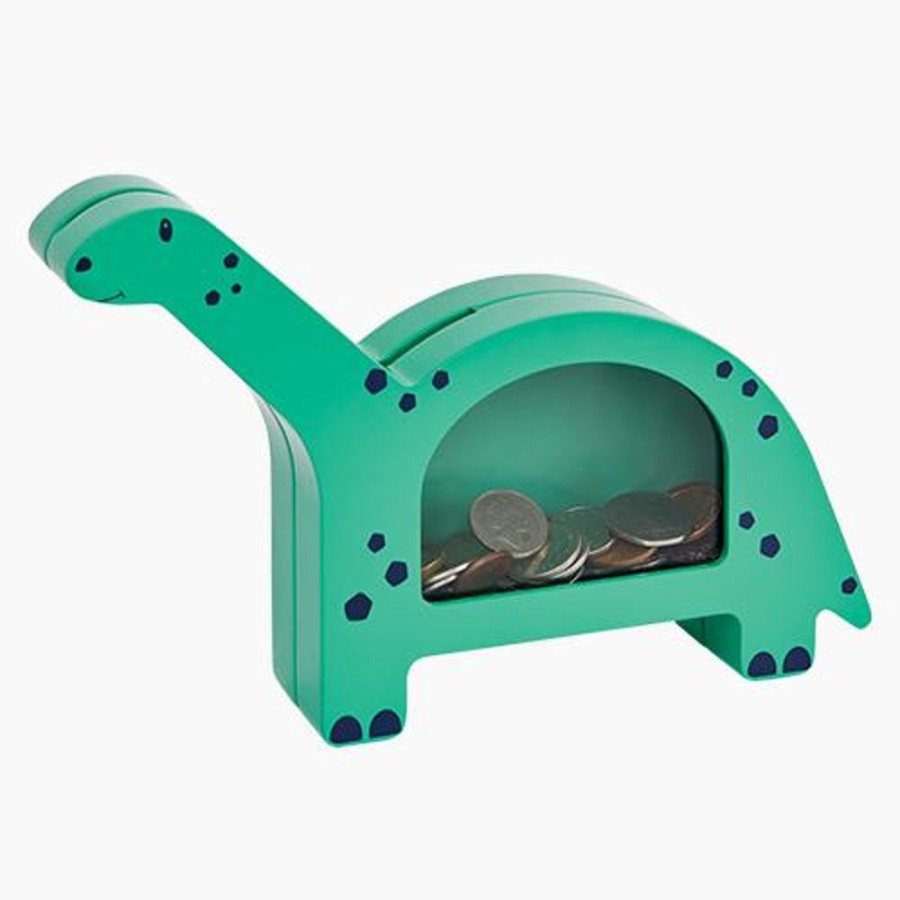 Accessories Great Little Trading Co. Decorative Accessories | Animal Money Box, Hungry Dinosaur Green