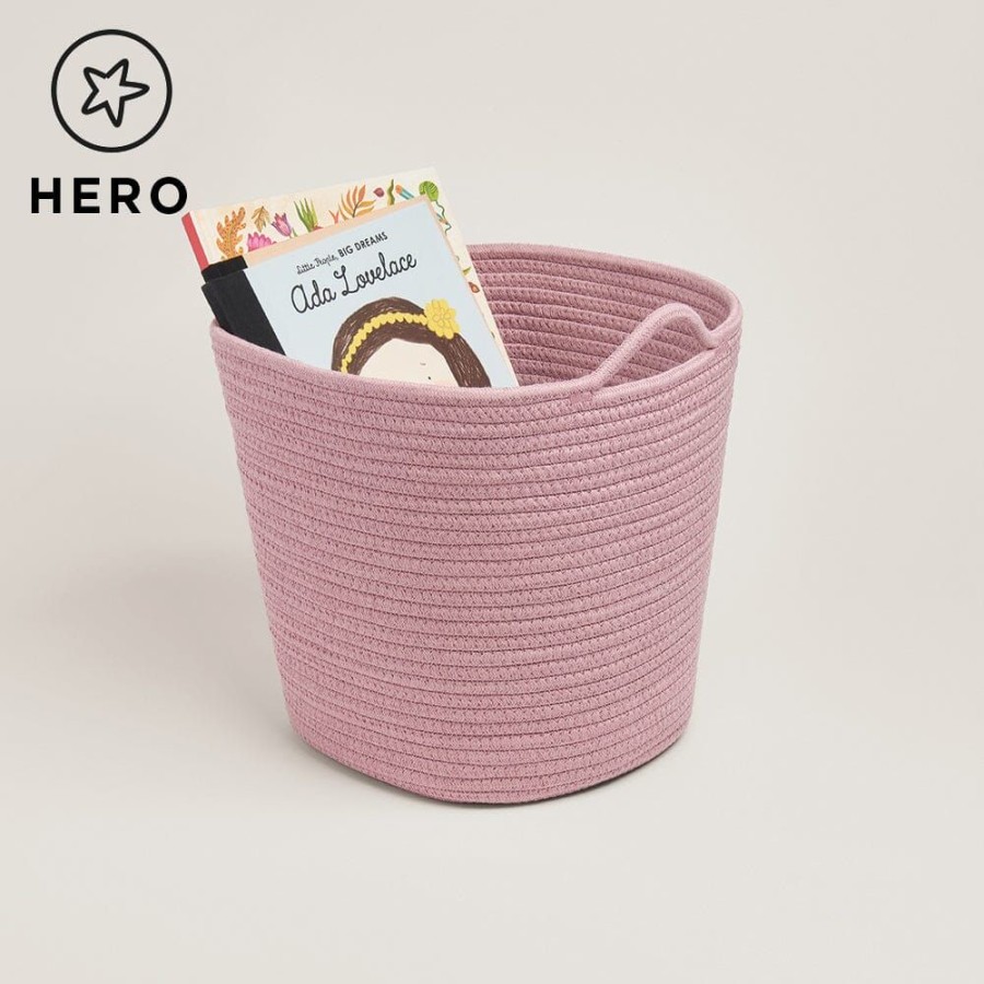 Storage Great Little Trading Co. Small Storage | Rope Storage Basket, Rose Pink