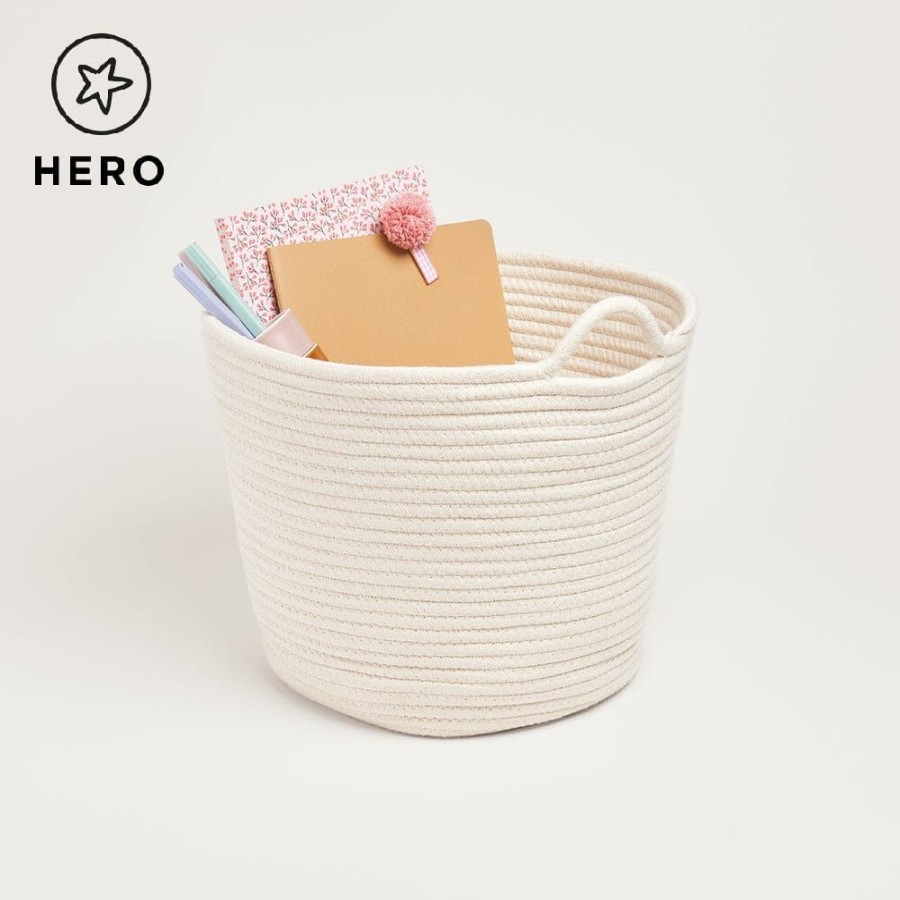 Nursery Great Little Trading Co. Nursery Storage | Rope Storage Basket, Ivory