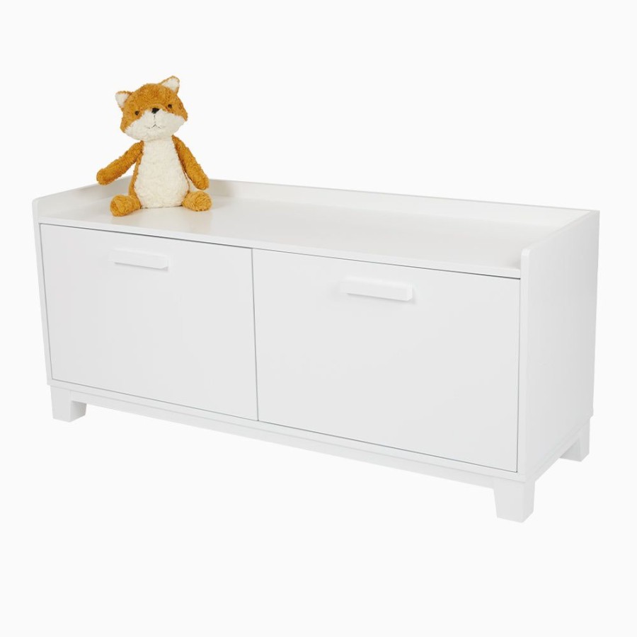 Storage Great Little Trading Co. Storage Furniture | Blake Storage Bench, White Bright White