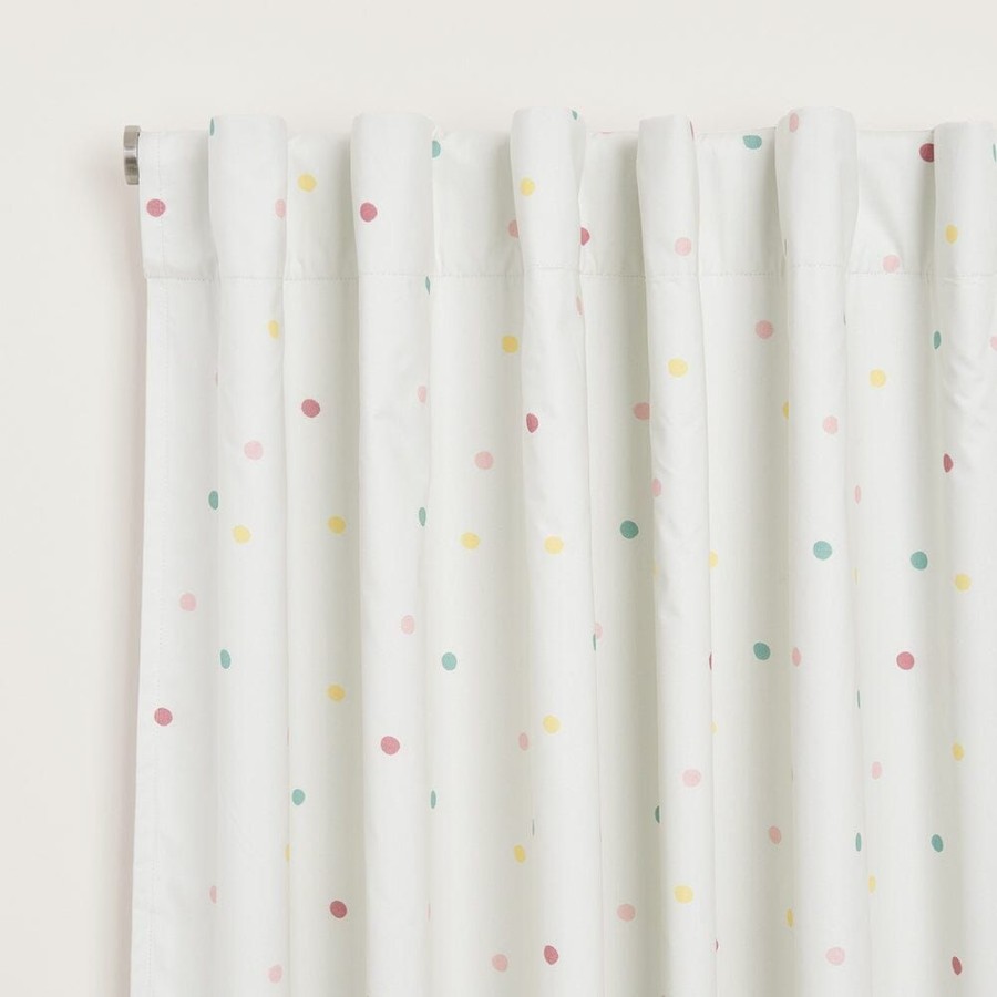 Accessories Great Little Trading Co. Blackout Curtains | Children'S Easy-Care Blackout Curtains - Pastel Spot, W135 X L183 (Cm) Multi