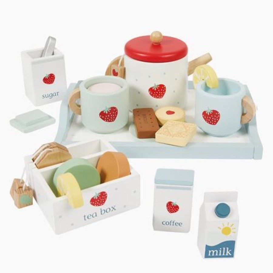 Toys Great Little Trading Co. Play Food | Time For Tea Wooden Tea Set Multi