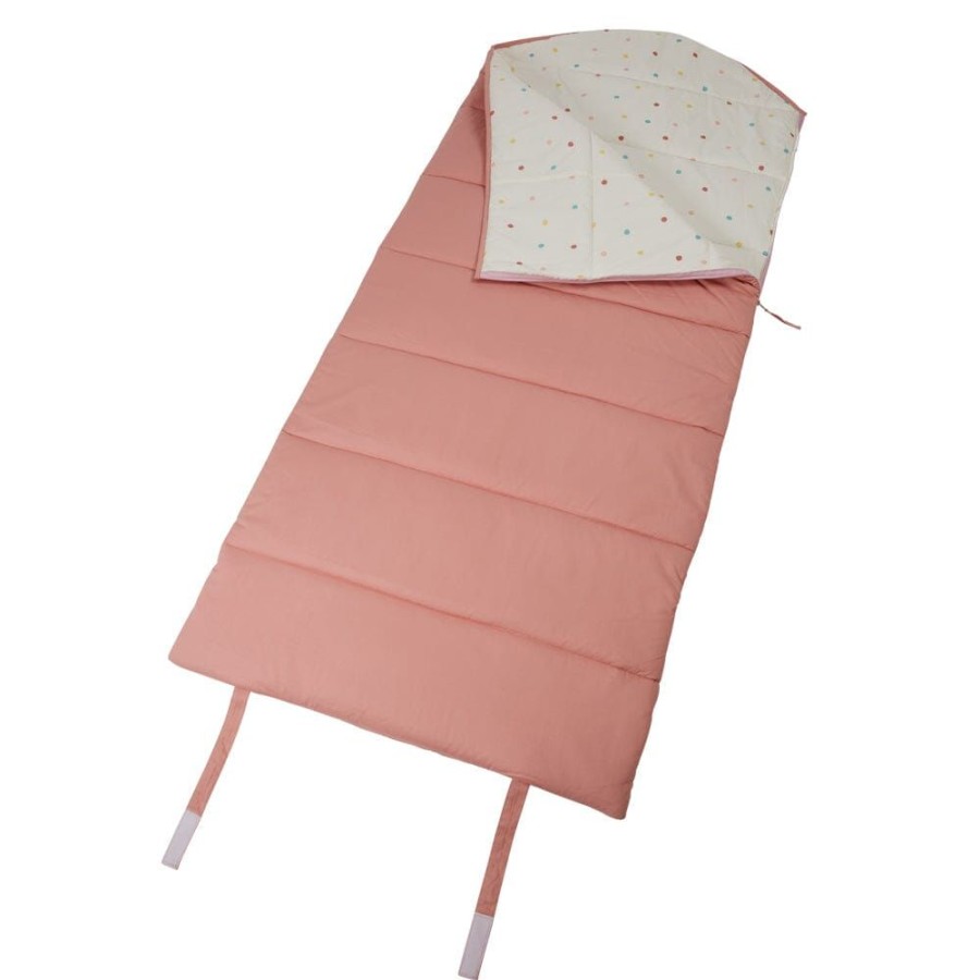 Beds & Mattresses Great Little Trading Co. Spare Beds & Sleeping Bags | Children'S Sleeping Bag, Pastel Spot Pink