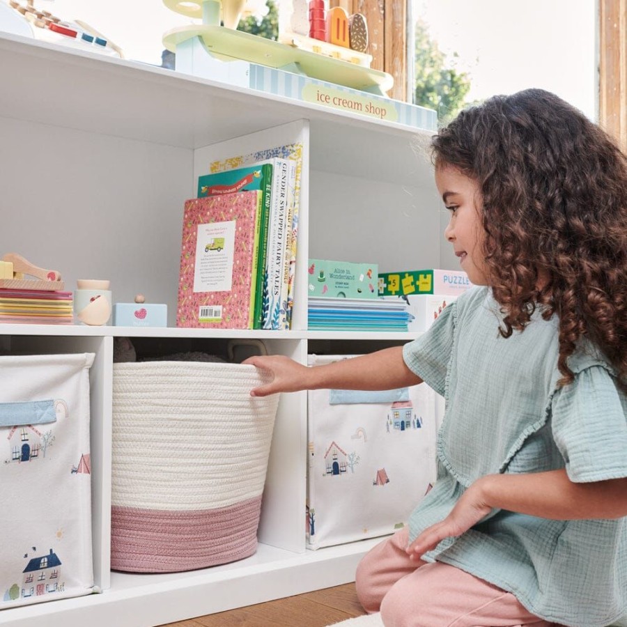 Storage Great Little Trading Co. Cube Storage | Abbeville Long Shelf Unit, White Bright White