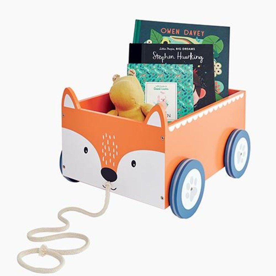 Accessories Great Little Trading Co. Animal Accessories | Animal Book Cart, Fox Orange