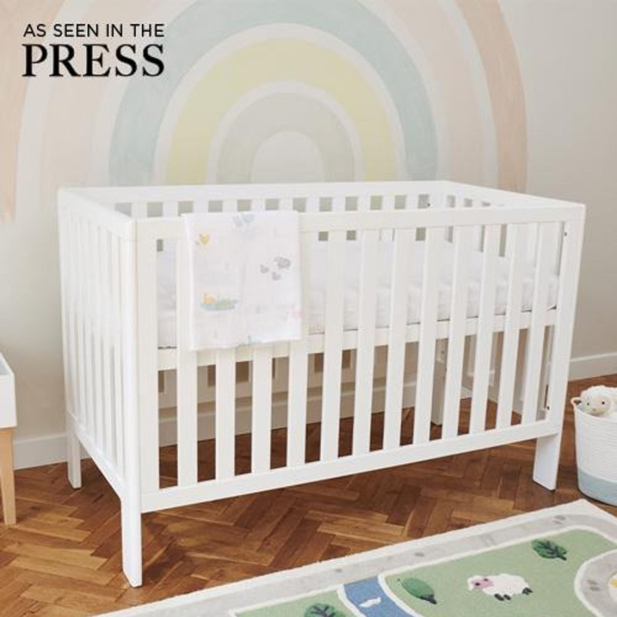 Beds & Mattresses Great Little Trading Co. Nursery Furniture | Little Wren Cot Bed Bright White