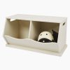 Storage Great Little Trading Co. Storage Benches | Double Stacking Wooden Toy Storage Trunk, Oatmeal