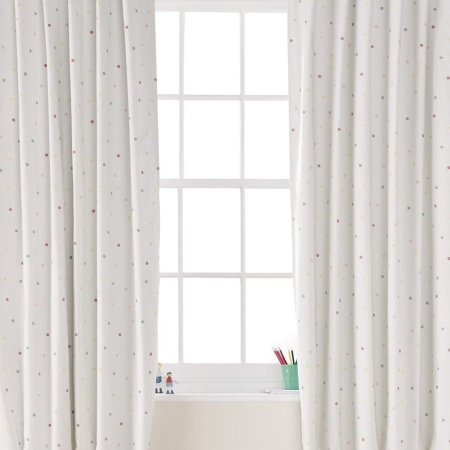 Accessories Great Little Trading Co. Blackout Curtains | Children'S Easy-Care Blackout Curtains - Pastel Spot, W135 X L137 (Cm) Multi