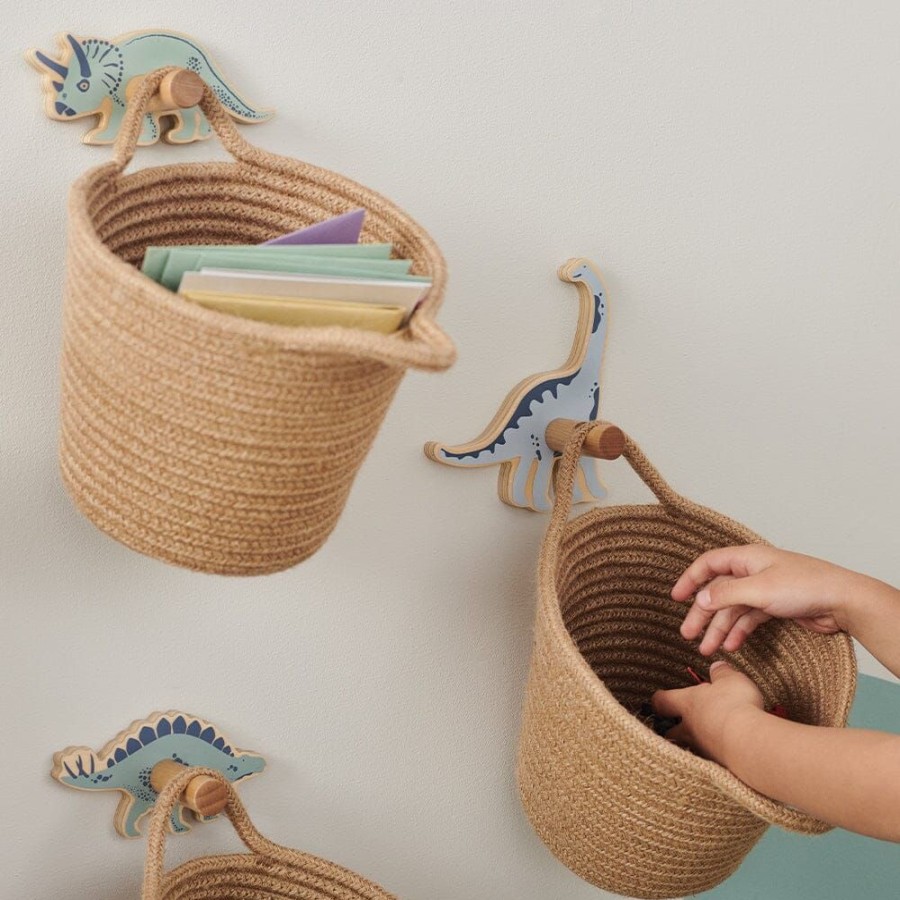 Accessories Great Little Trading Co. Decorative Accessories | Animal Hooks, Dinosaur Explorer Natural