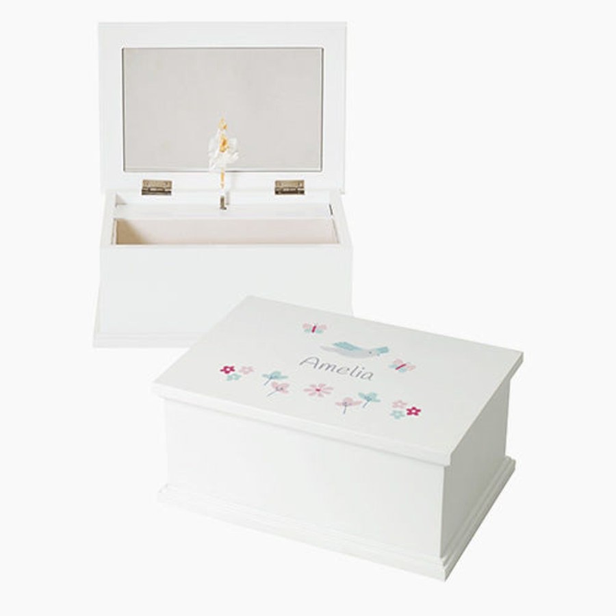 Furniture Great Little Trading Co. Dressing Tables & Rails | Personalised Jewellery Box, In The Garden White