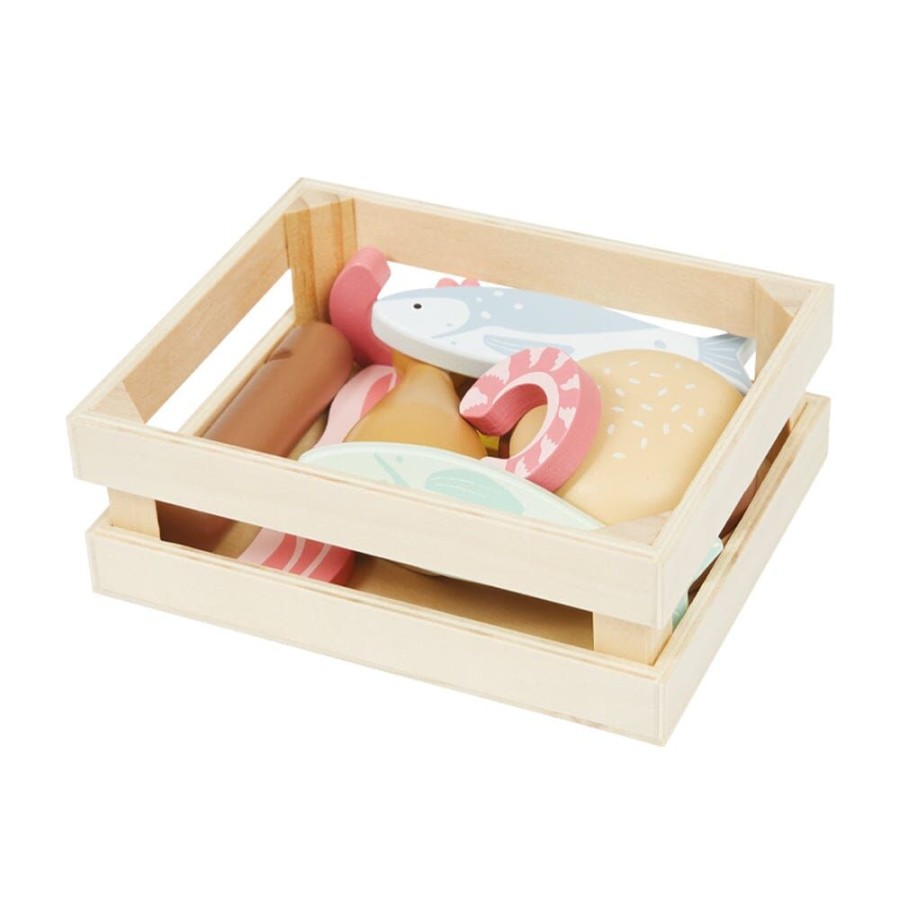 Toys Great Little Trading Co. Wooden Toys | Wooden Deli Shop Play Food Set Multi