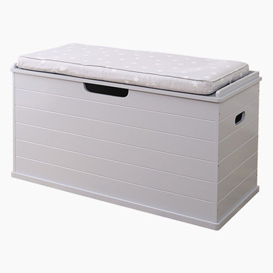 Storage Great Little Trading Co. Bedroom Storage | Large Classic Toy Box Seat, Cloud Grey