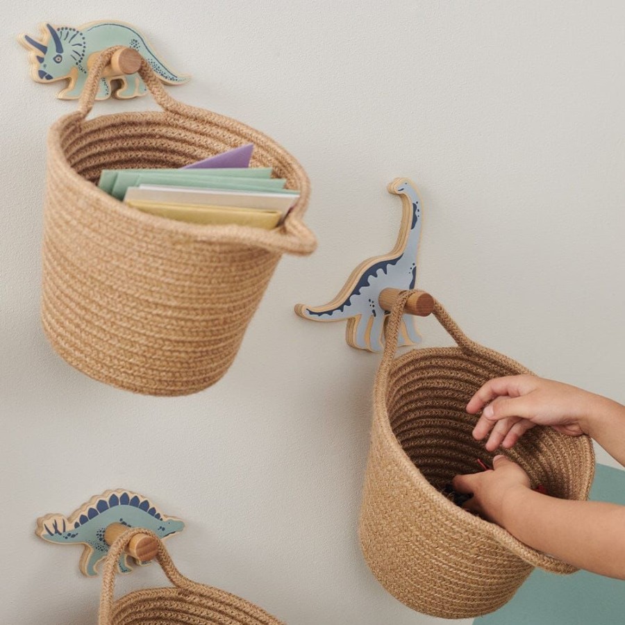 Accessories Great Little Trading Co. Alternative Gifts | Animal Hooks, Dinosaur Explorer Natural