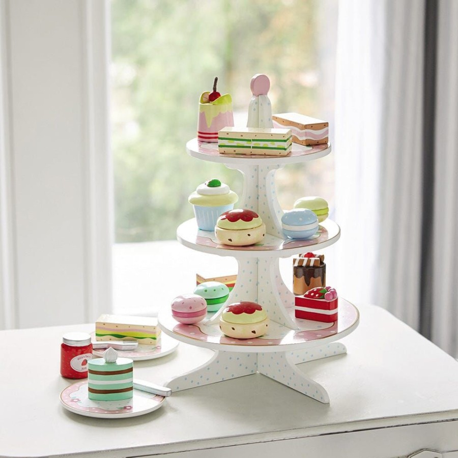 Toys Great Little Trading Co. Play Shops & Cafes | Wooden Afternoon Tea Set