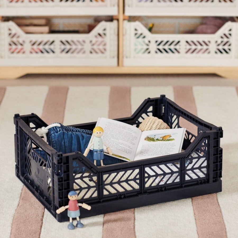 Nursery Great Little Trading Co. Nursery Storage | Aykasa Midi Folding Crate, Navy