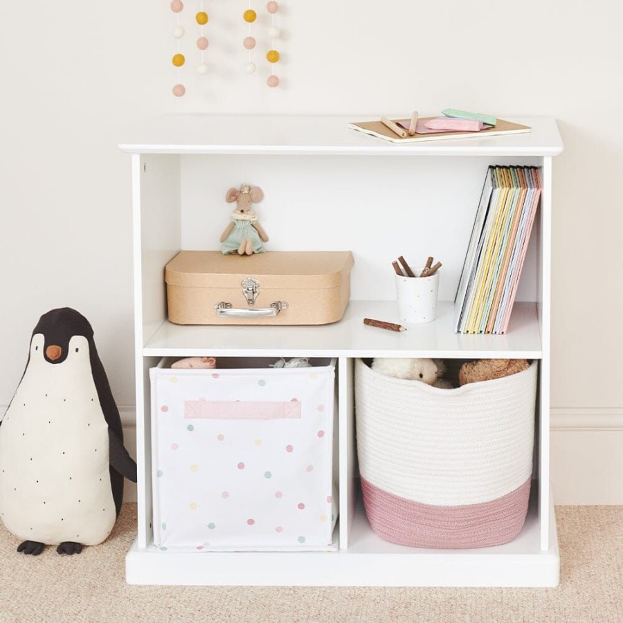 Storage Great Little Trading Co. Storage Furniture | Abbeville Small Wooden Shelf & Storage In White Bright White