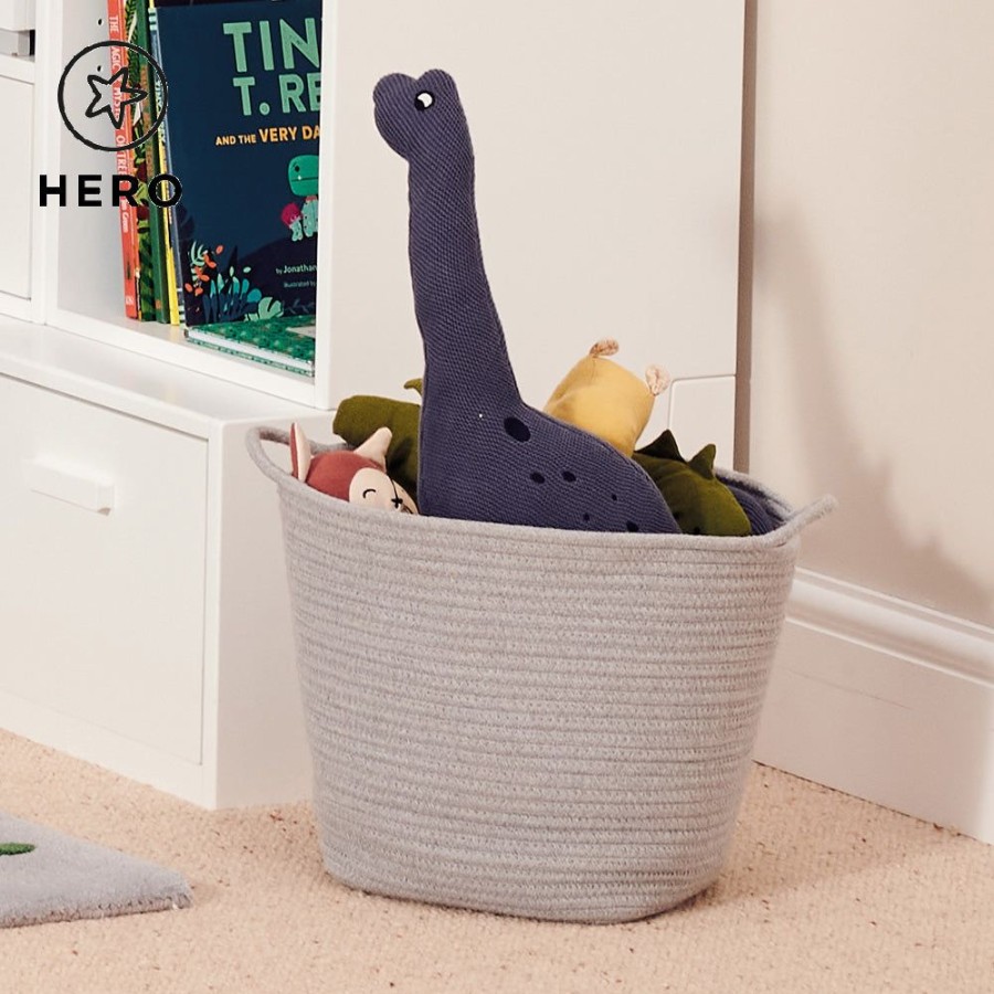 Storage Great Little Trading Co. Storage Furniture | Rope Storage Basket, Grey