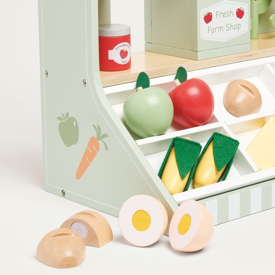 Toys Great Little Trading Co. Wooden Toys | Fresh Farm Wooden Market Stall