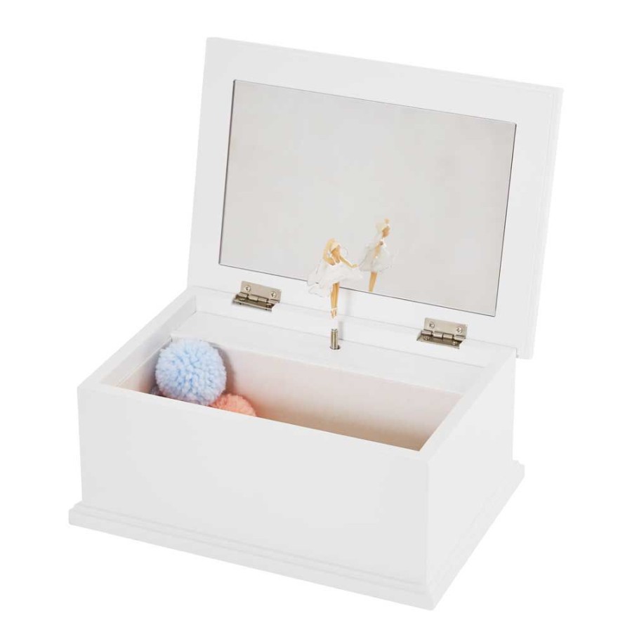 Furniture Great Little Trading Co. Dressing Tables & Rails | Personalised Jewellery Box, Daisy Fairy White