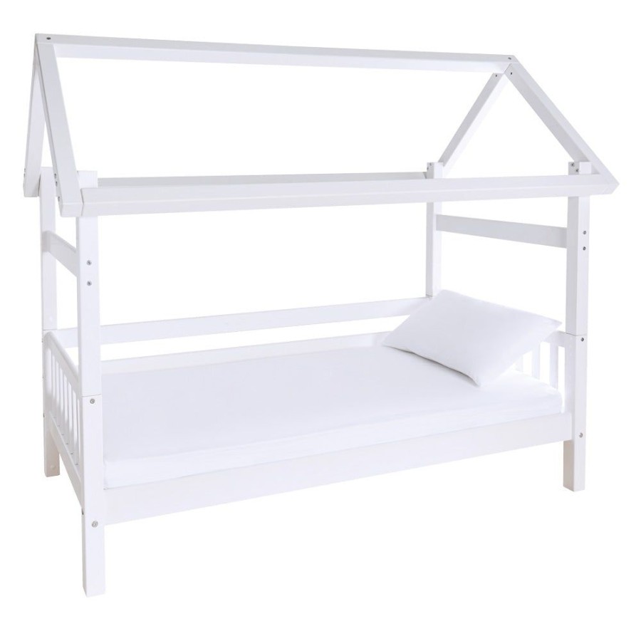 Furniture FLEXA Beds | Griffin Single House Bed Bright White