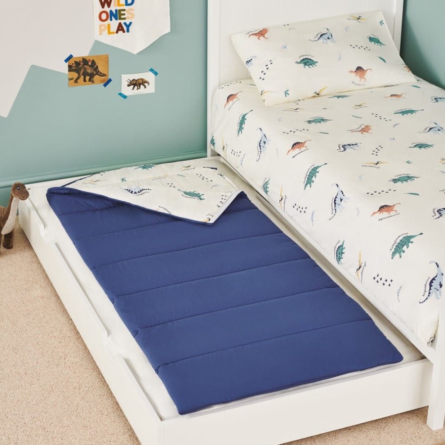 Beds & Mattresses Great Little Trading Co. Spare Beds & Sleeping Bags | Children'S Sleeping Bag, Dinosaur Explorer Blue