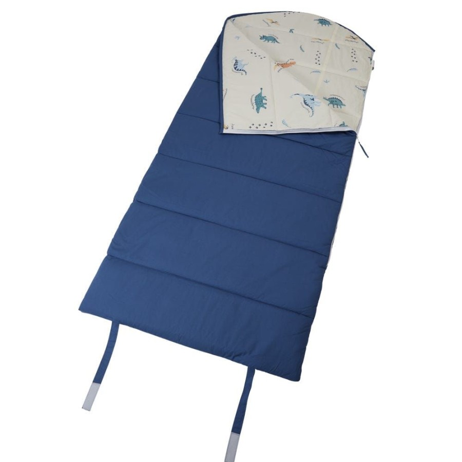 Beds & Mattresses Great Little Trading Co. Spare Beds & Sleeping Bags | Children'S Sleeping Bag, Dinosaur Explorer Blue