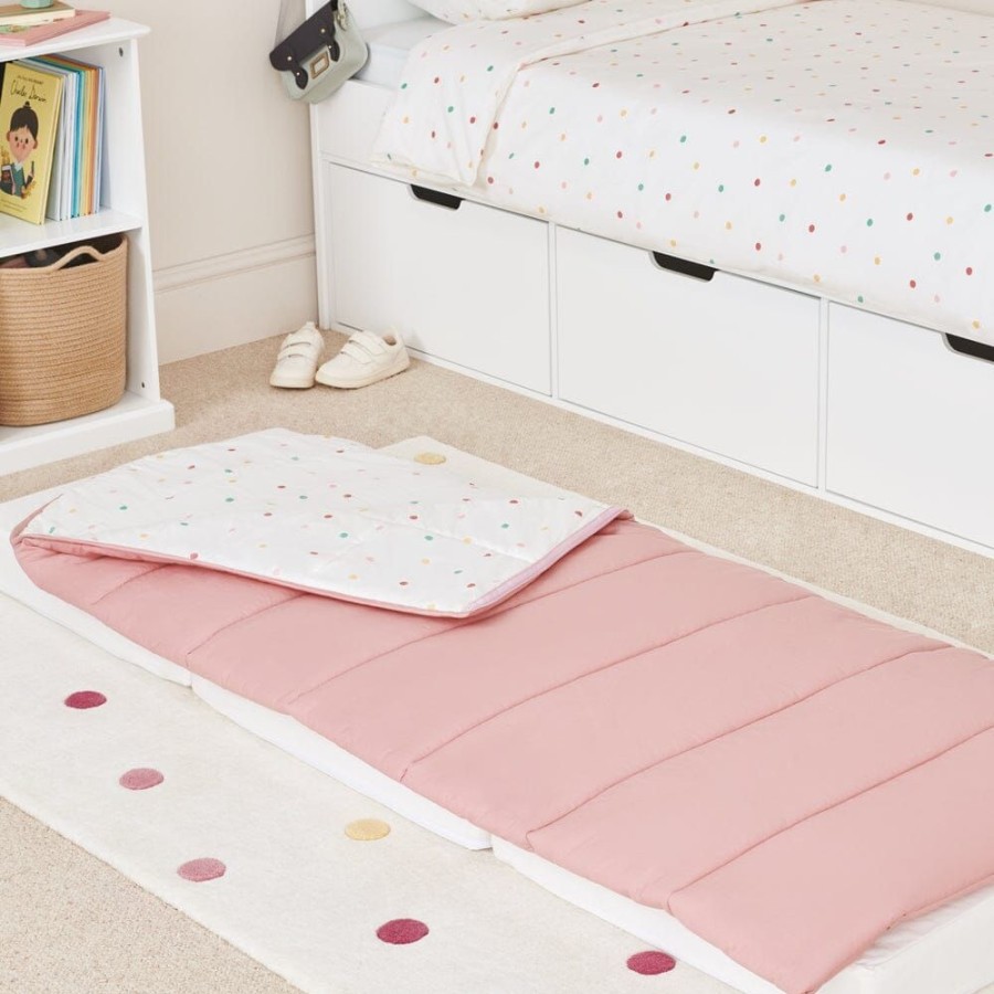 Beds & Mattresses Great Little Trading Co. Bedding Sets | Children'S Sleeping Bag, Pastel Spot Pink