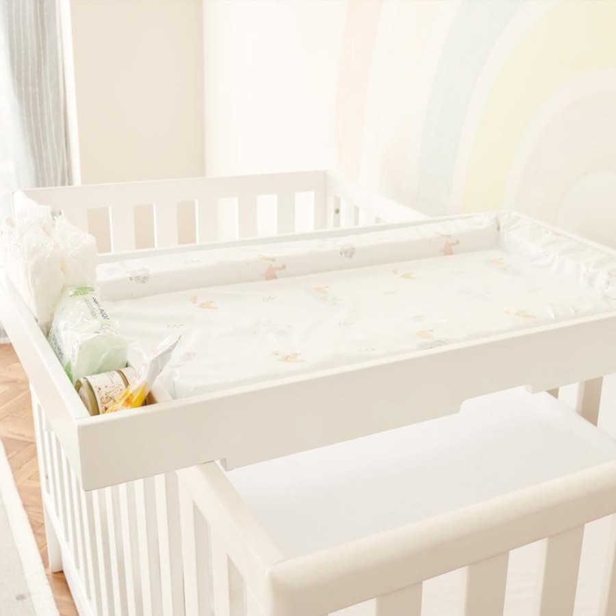 Furniture Great Little Trading Co. Beds | Little Wren Cot Top Changer White