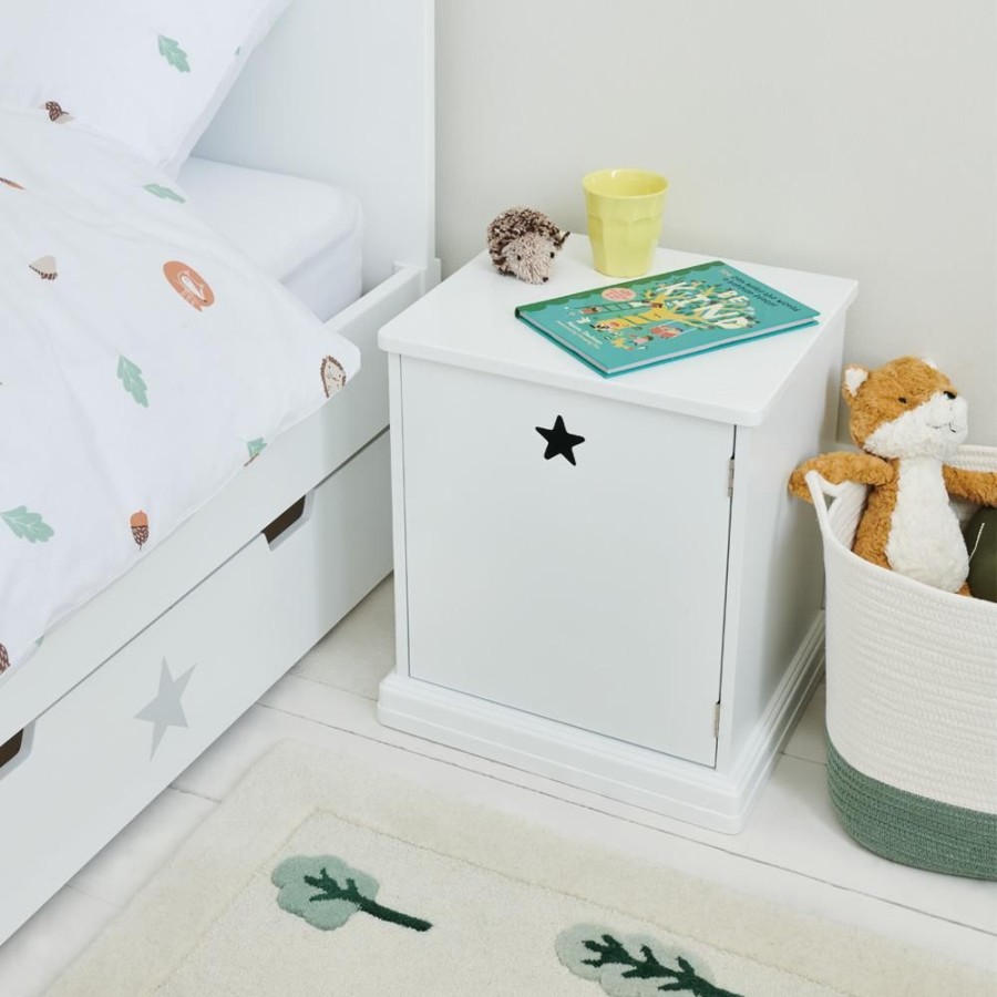 Nursery Great Little Trading Co. Nursery Storage | Star Bright Bedside Table, Bright White