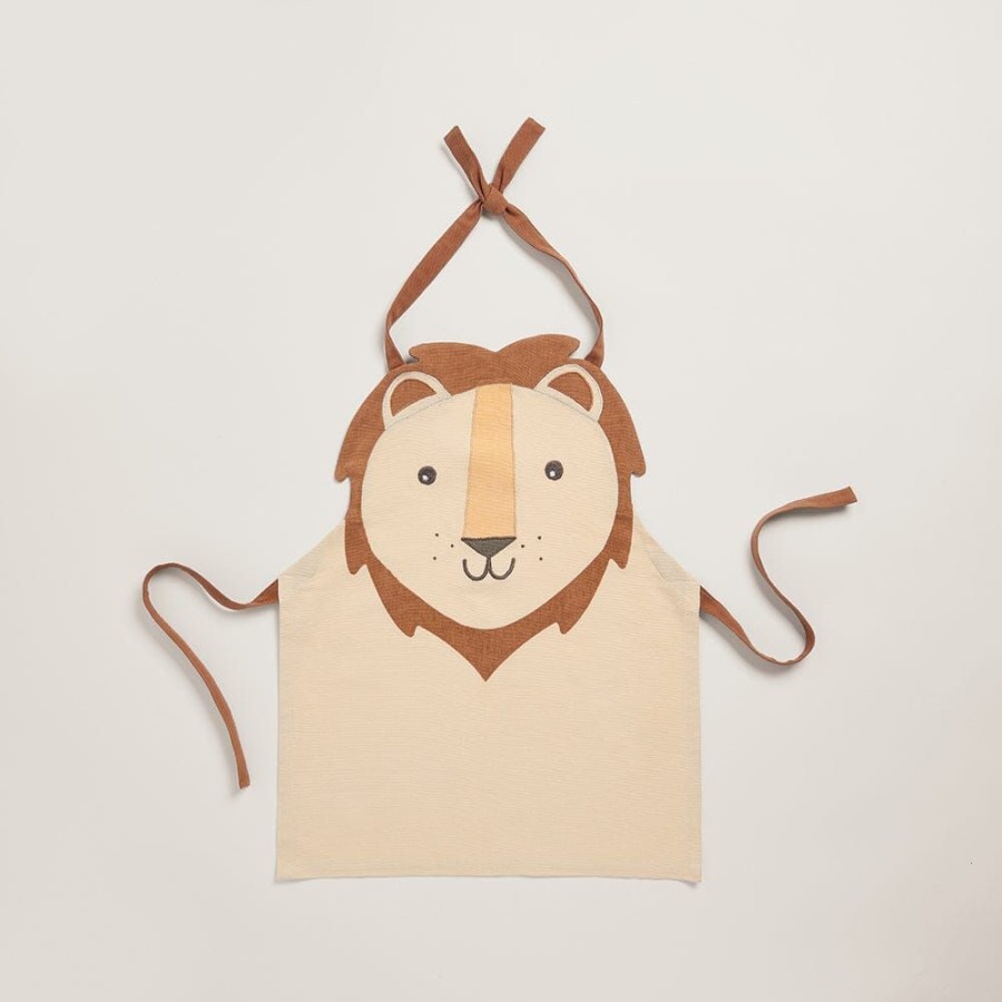 Accessories Great Little Trading Co. Animal Accessories | Child'S Apron, Lion Brown