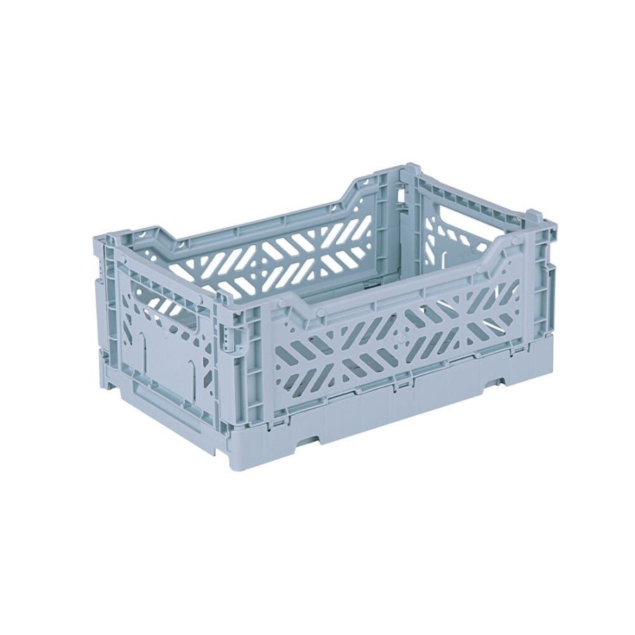 Nursery Great Little Trading Co. Nursery Storage | Aykasa Mini Folding Crate, Pale Blue