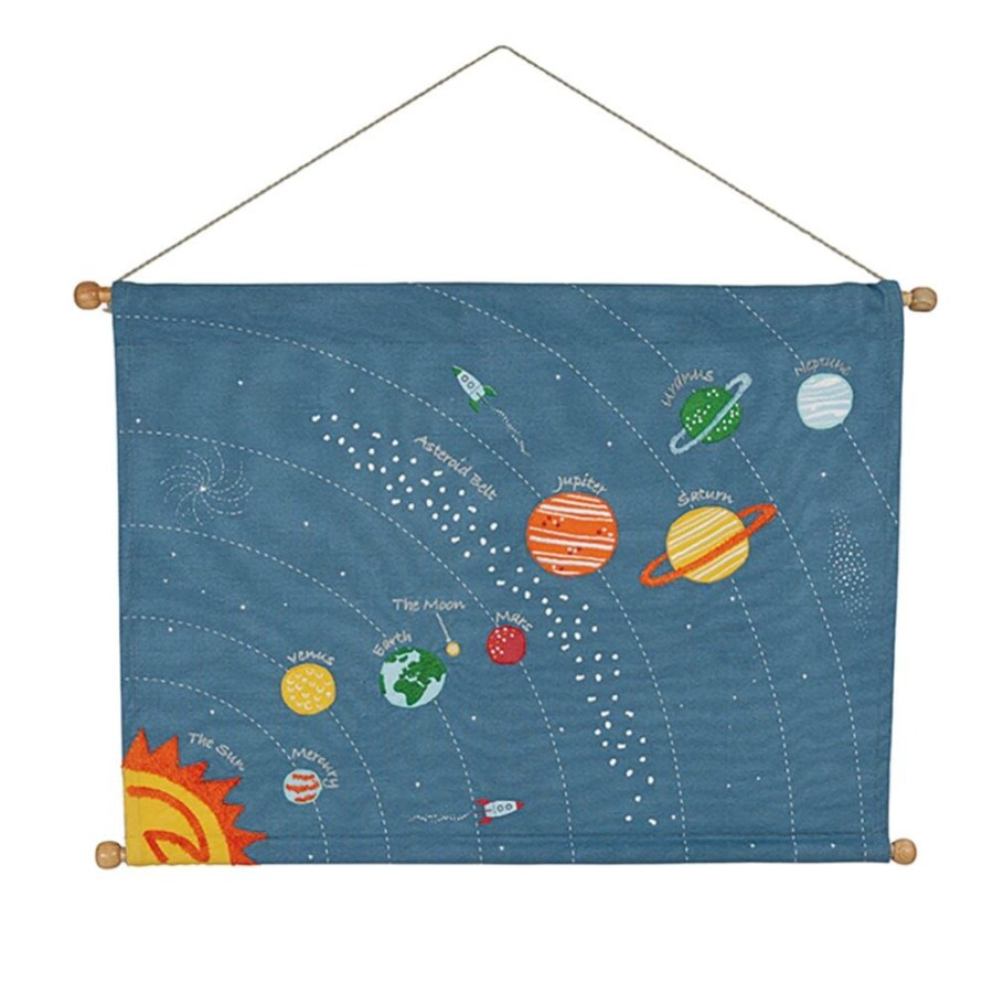 Nursery Great Little Trading Co. Wall Decor | Wall Hanging, Space Explorer Blue