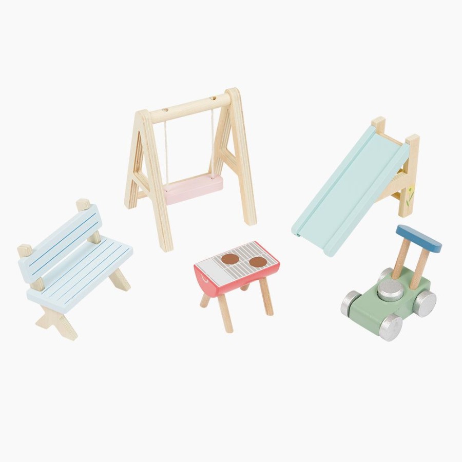 Toys Great Little Trading Co. Dolls & Doll'S Houses | Wooden Doll'S House Furniture, Garden Multi