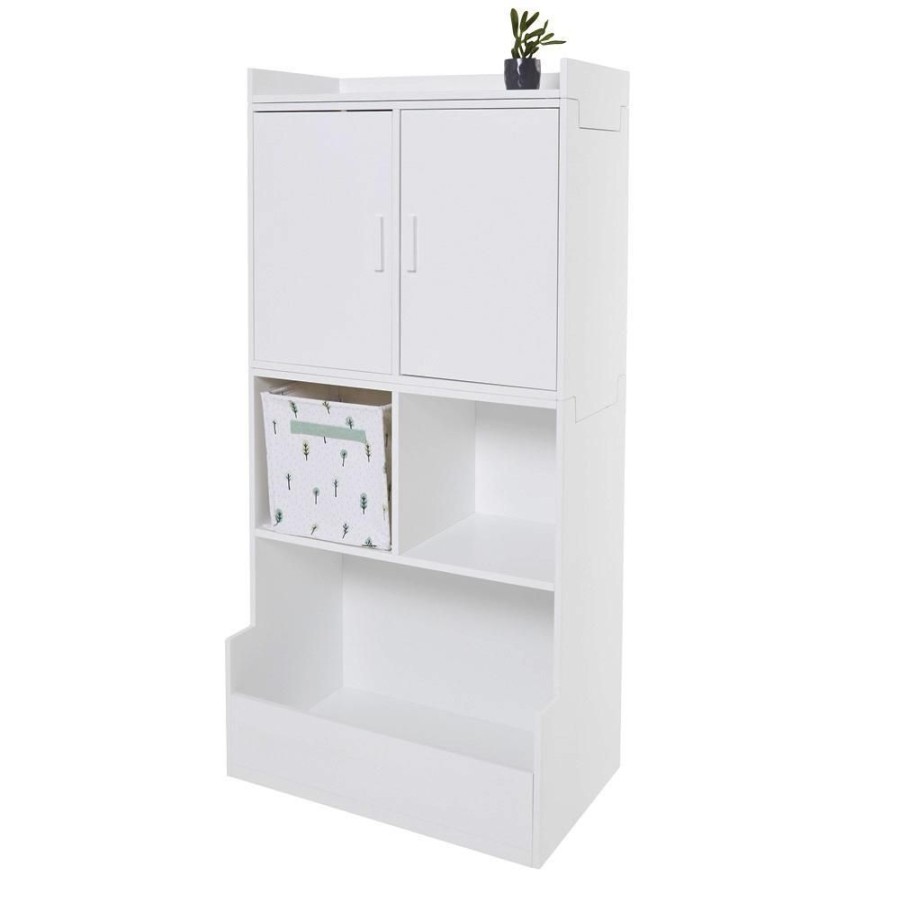 Beds & Mattresses Great Little Trading Co. White Bedroom Furniture | Alba Modular Storage Set 4 (Regular) Bright White