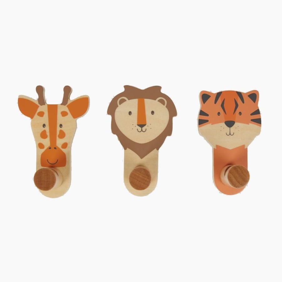 Accessories Great Little Trading Co. Height Charts & Wall Art | Animal Hooks, Safari Natural