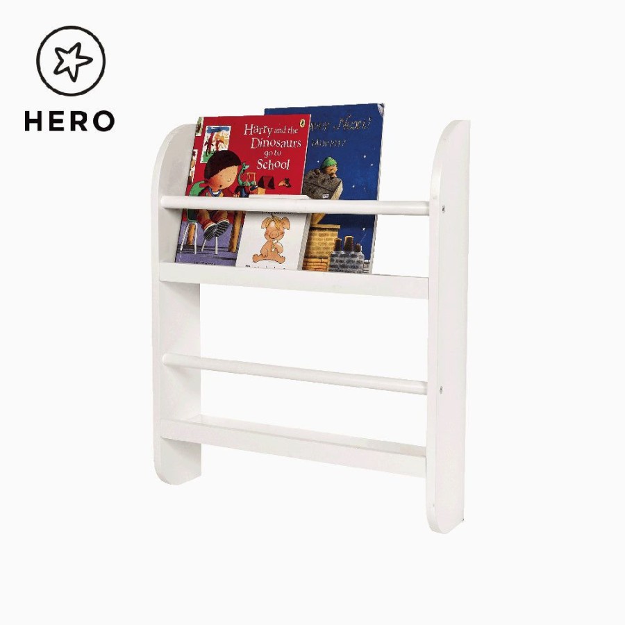 Storage Great Little Trading Co. Wall Shelves & Hooks | Greenaway Mini Bookcase, White Bright White