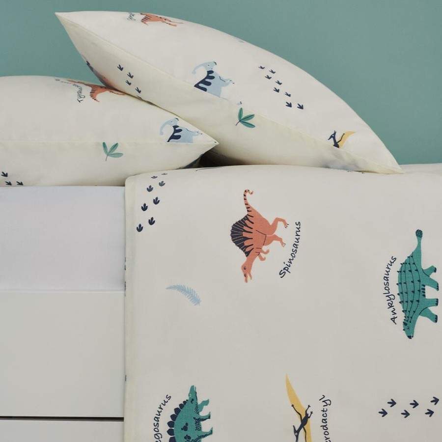 Beds & Mattresses Great Little Trading Co. Bedding Sets | Dinosaur Explorer Bedding Set, Toddler Off-White