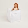 Accessories Great Little Trading Co. Nursery Accessories | Canvas Storage Cube, White