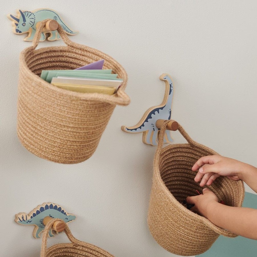 Storage Great Little Trading Co. Wall Shelves & Hooks | Animal Hooks, Dinosaur Explorer Natural