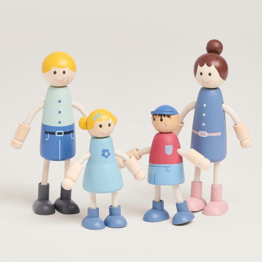 Toys Great Little Trading Co. Wooden Toys | Wooden Doll'S House Family