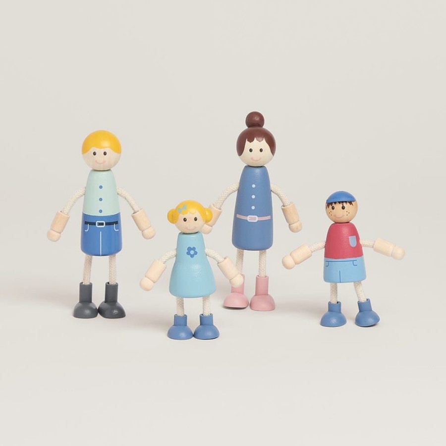 Toys Great Little Trading Co. Wooden Toys | Wooden Doll'S House Family