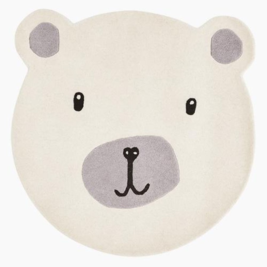 Accessories Great Little Trading Co. Rugs | Children'S Animal Rug, Bear Ivory