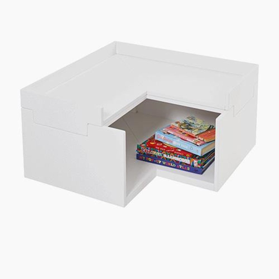 Storage Great Little Trading Co. Stacking Storage | Alba Modular Storage, Corner Base Bright White