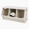 Storage Great Little Trading Co. Storage Benches | Triple Stacking Wooden Toy Storage Trunk, Oatmeal